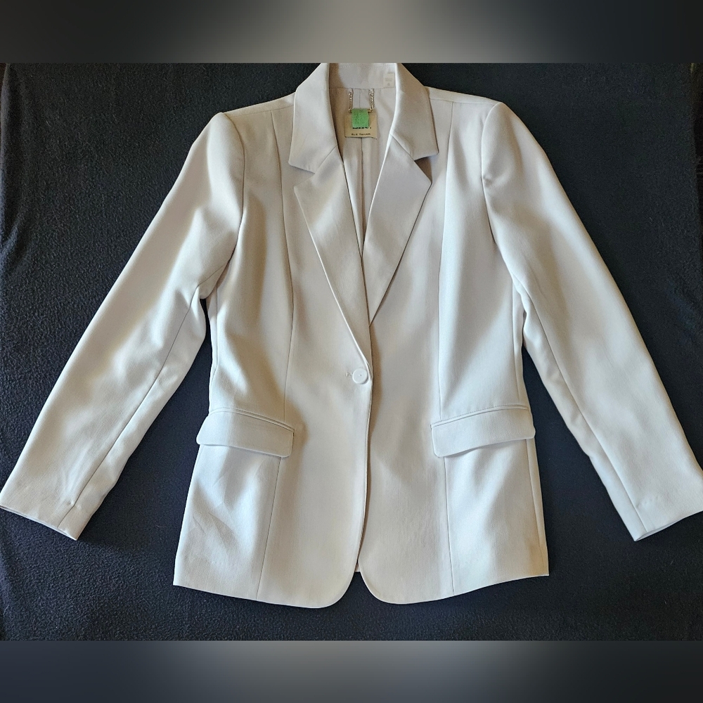 Elie Tahari Womens Single Button Pointed Lapel Double Breasted Blazer Size 12